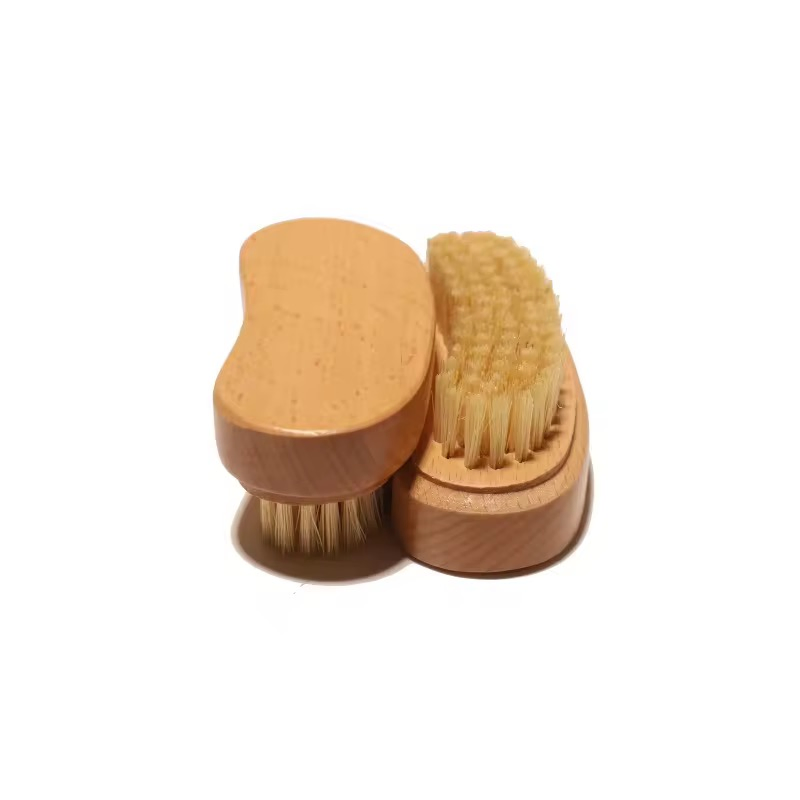 Factory Wholesale Customizable Natural Wood Sisal Nail Dust Cleaning Brush
