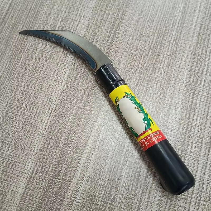 6.5'' Carbon Steel Sickle with Plastic Handle Farm & Garden Use Grass Tool
