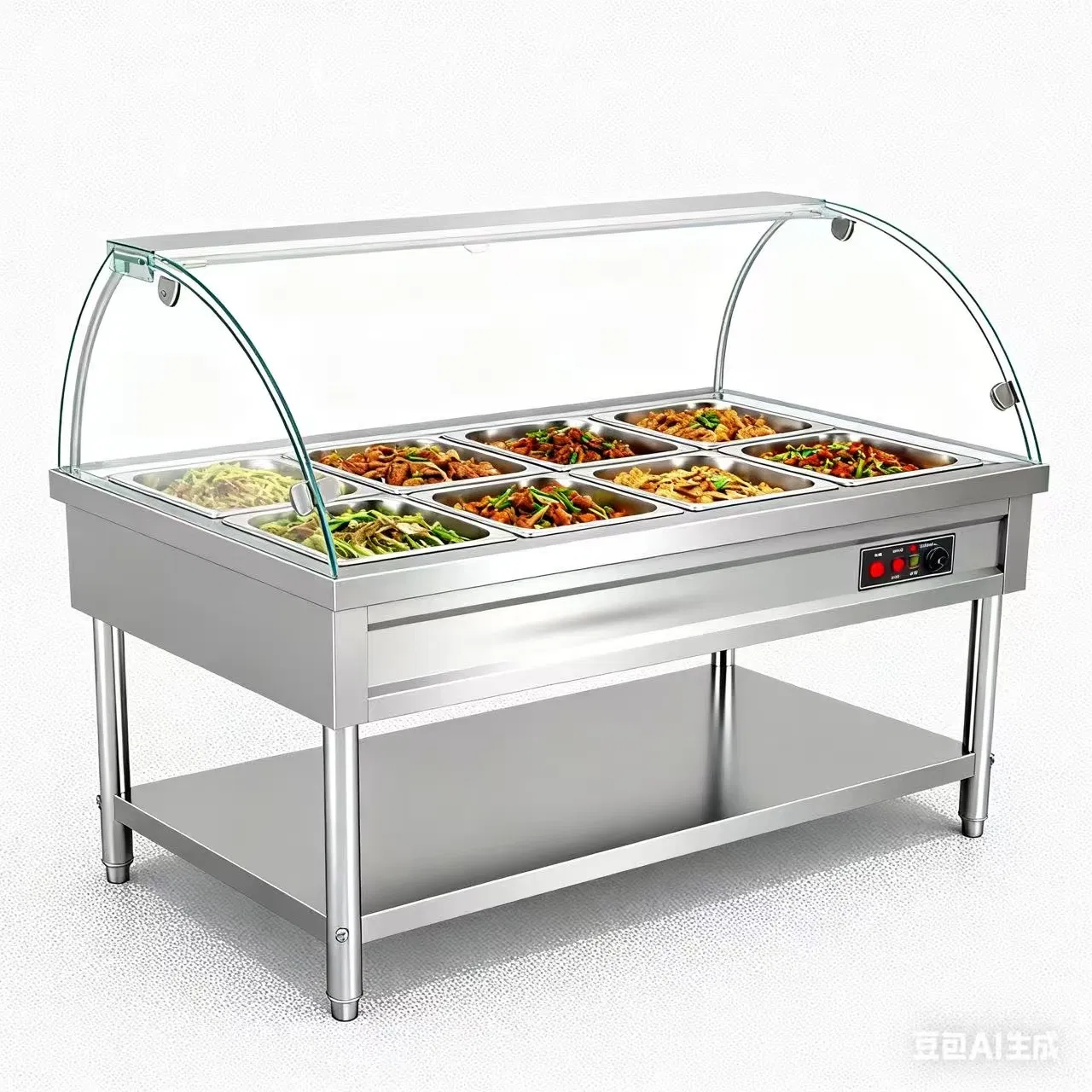 Stainless Steel Food Warmers for Canteens and Kitchen Equipment