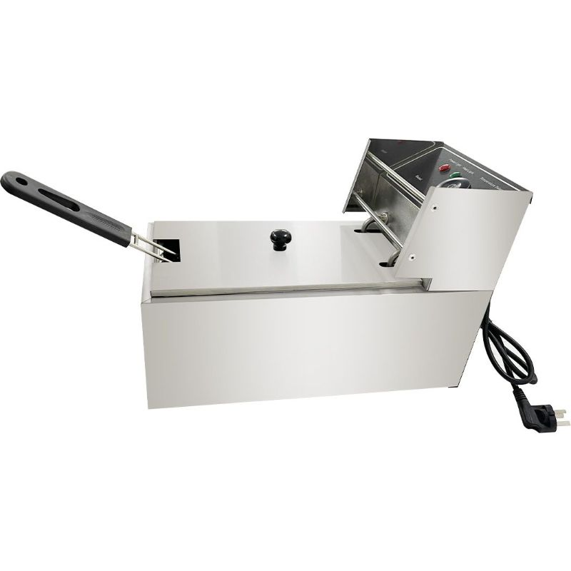 Commercial Stainless Steel 1-Tank 1-Basket Electric Deep Fryer