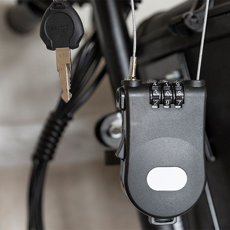 Wire Rope Code Padlock Trolley Suitcase Bag Wire Scooter Motorcycle Helmet Retractable Cable Lock