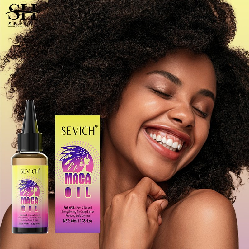 Reducing Scalp Dryness Maca Powder Hair Growth Shampoo Conditioner Maca Oil Serum