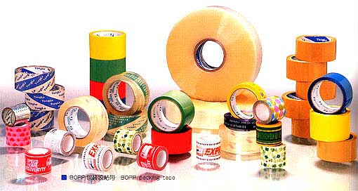 Machine Roll Adhesive Packing BOPP Tape Colored, Easy Tear, Low Noise