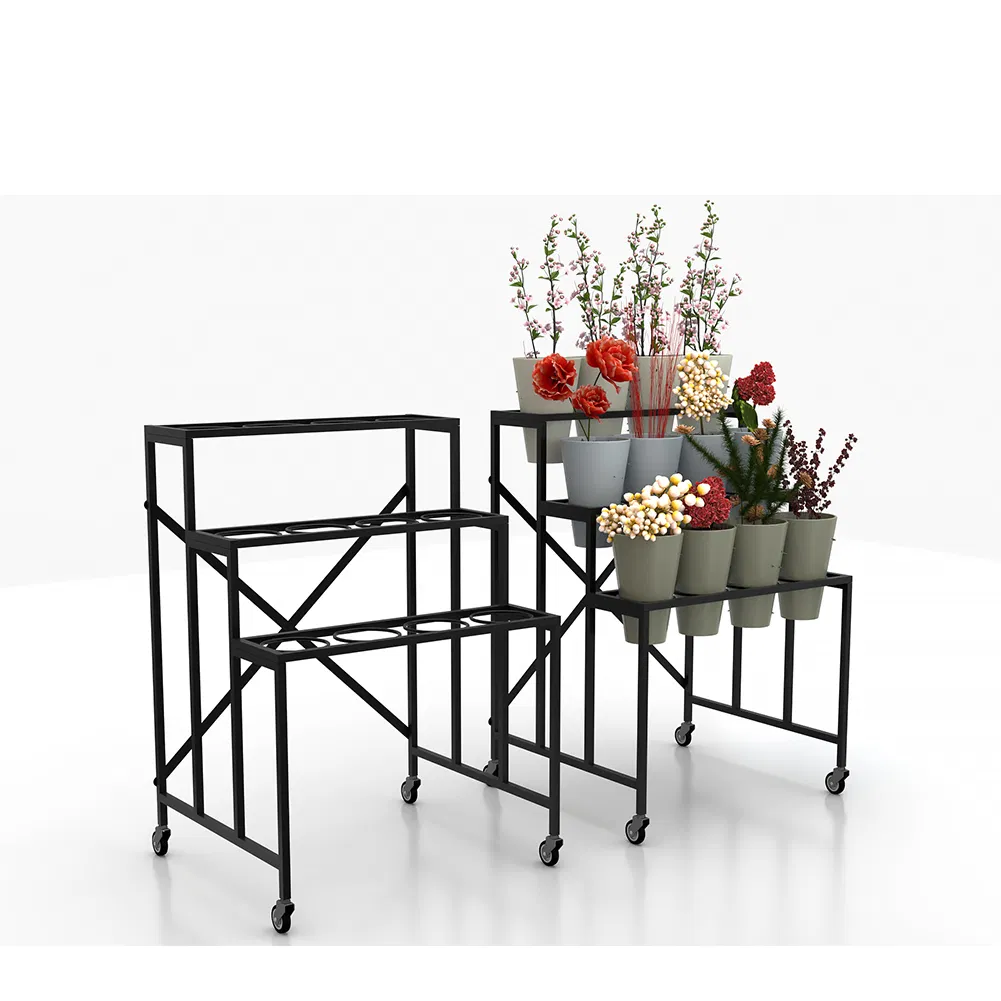 Flower Store Rose 3 Layers Display Rack