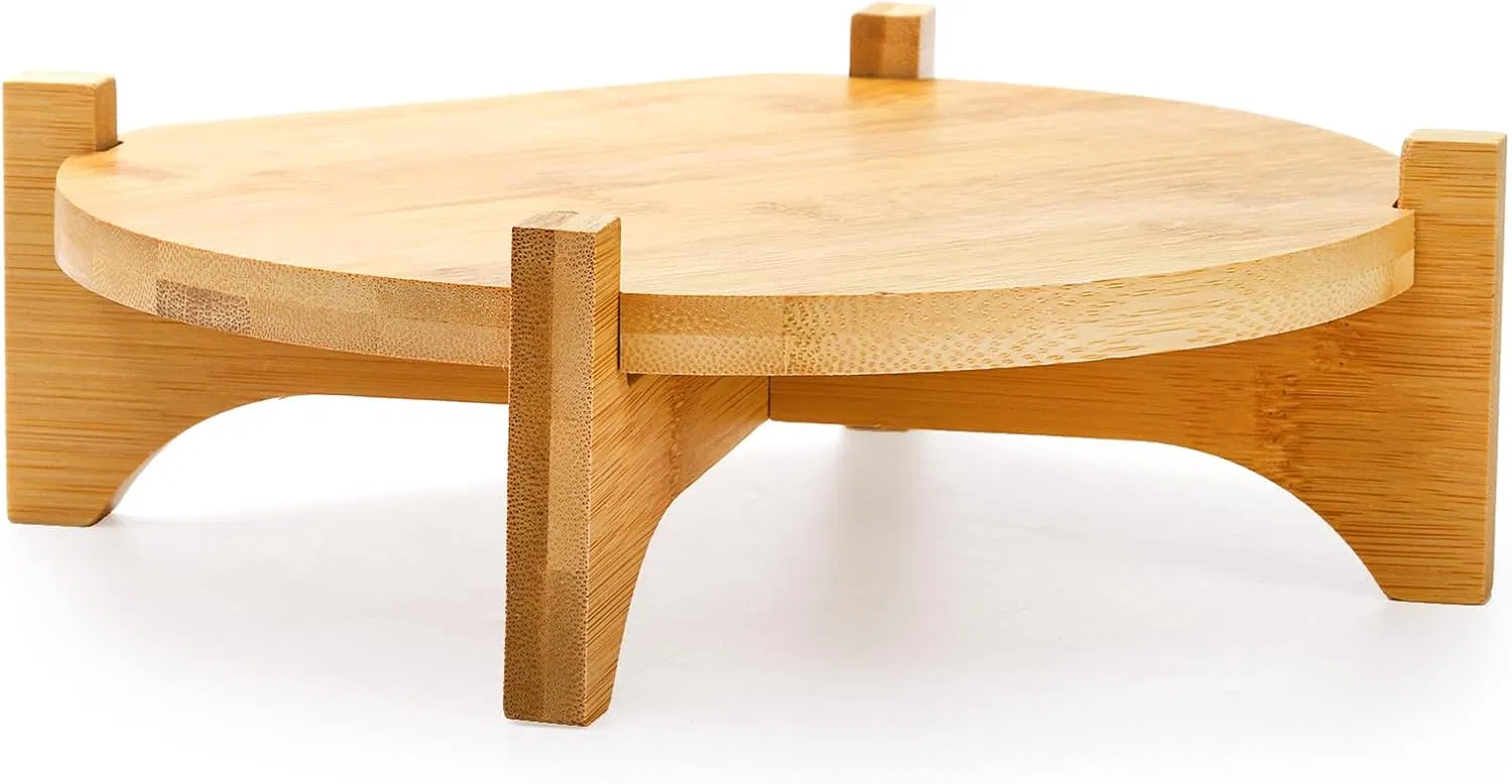 Bamboo Round Office Living Room Disassembly Section Potted Flower Frame