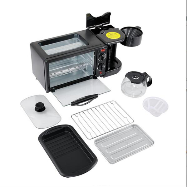 three in One Multi-Purpose Breakfast Machine Toaster Electric Oven
