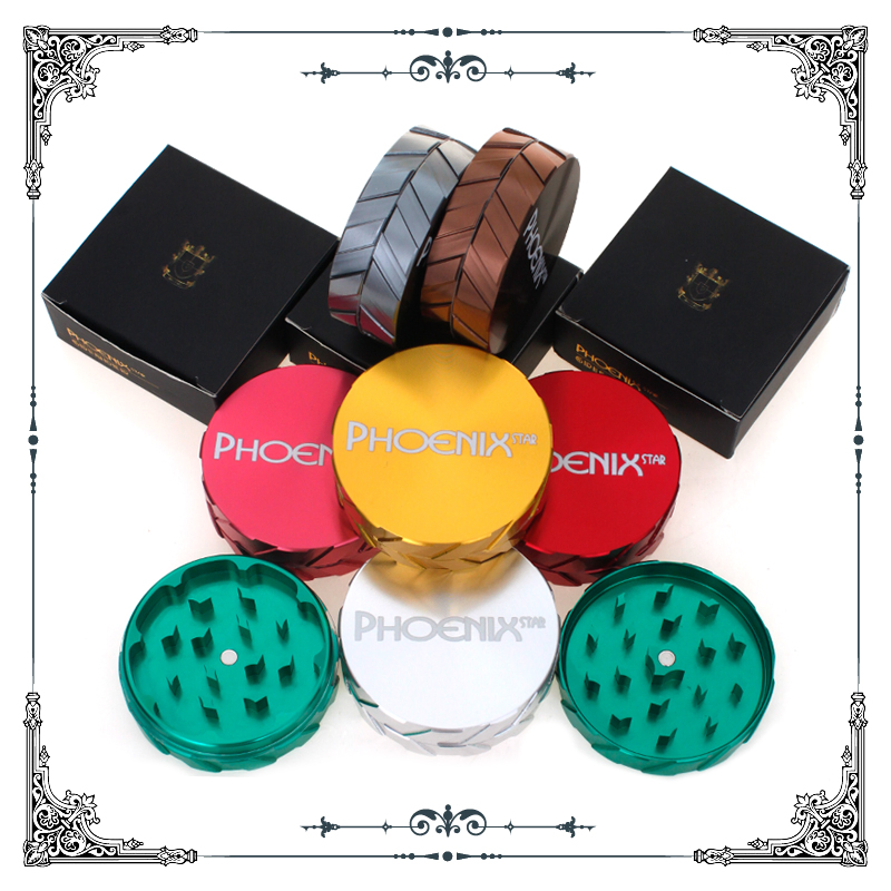 Phoenix Measures 2.5" in Diameter Maximum-Strength Aircraft Grade Aluminum. Stainless Steel Mesh Screen Filters Very Fine Pollen Into The Catcher Grinder