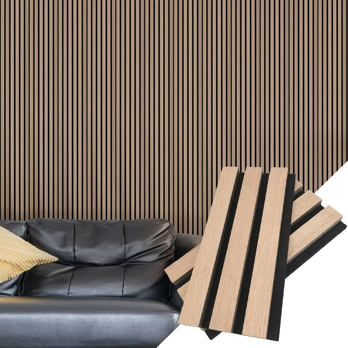 Premium Grey Fireproof Acoustic Cladding Panels for Indoor Spaces