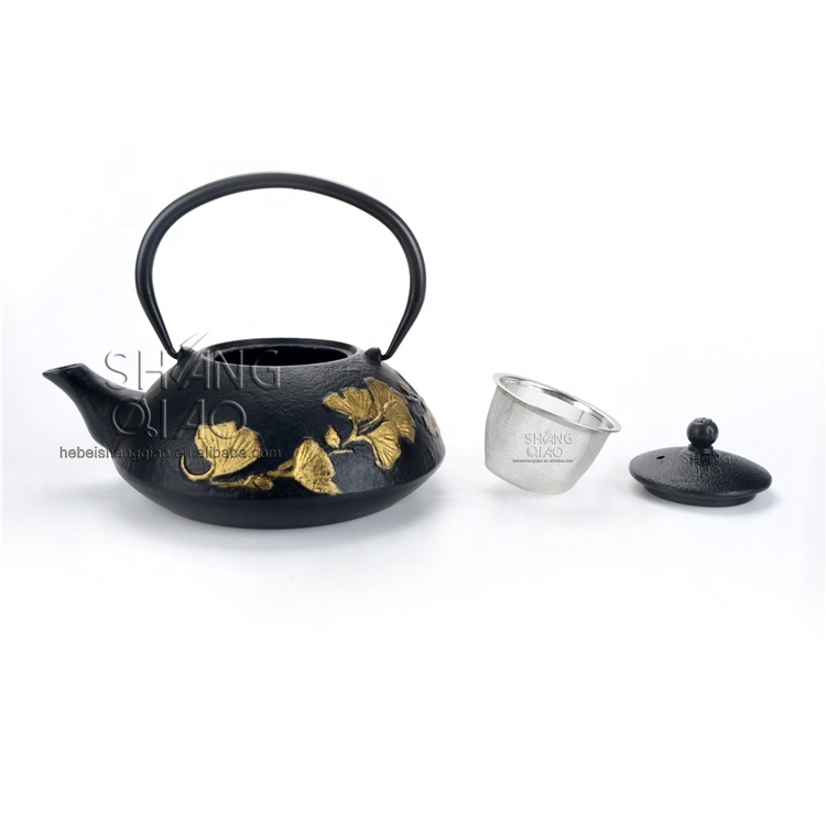 Designed Cast Iron Teapot Kettle Cast Iron Tea Pot Metal Teapots