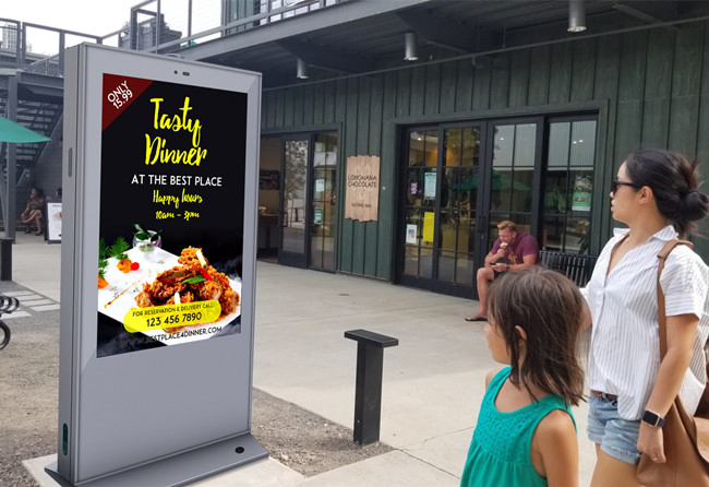 IP66 LCD Screen Outdoor Digital Signage 55inch 86 Inch 3000 4000 Nits Outdoor Interactive Touch Kiosk Wholesale LCD Display