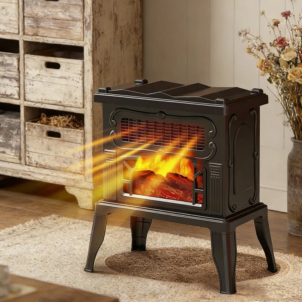 Energy Efficient Heating Warm Air Blower with Thermostat Control