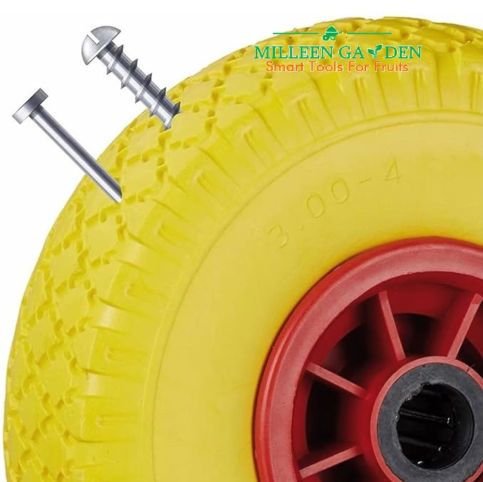 10 Inch 3.00-4 Anti-Puncture and Anti-UV Flat Free PU Foam Wheel