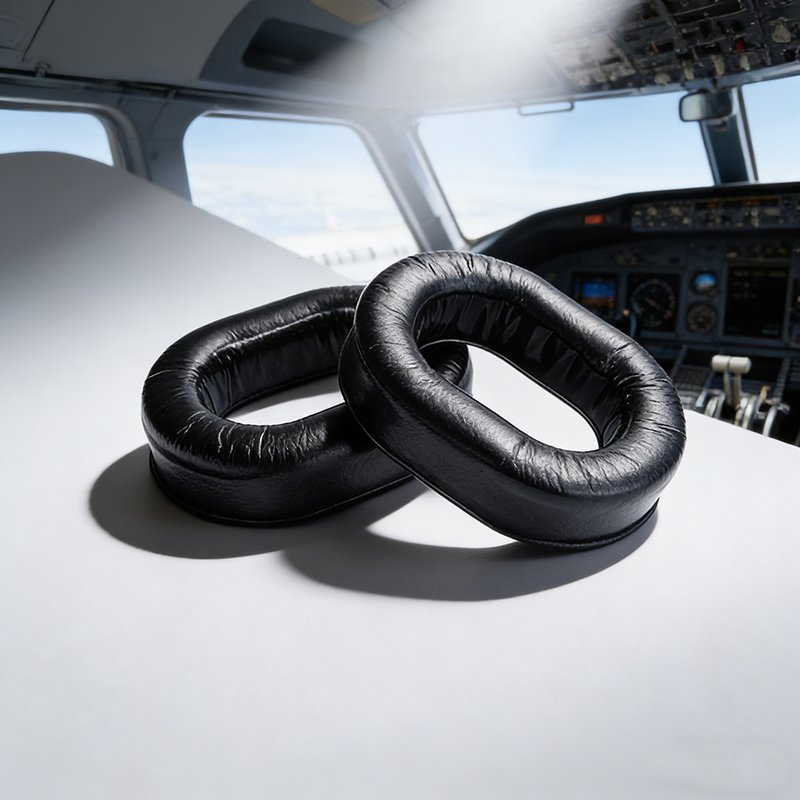 High-Quality Memory Foam Aviation Headset Replaceable Earphone Ear Pad for Headset Earpad