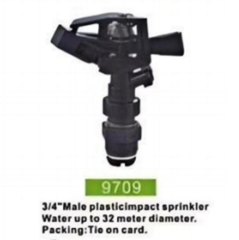 360° Rotating Dual-Path Plastic Sprinkler