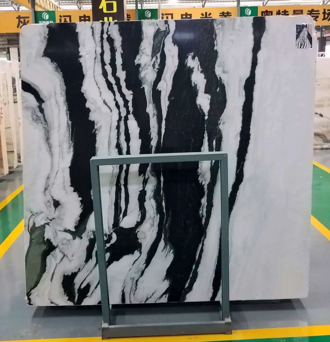 Natural Brown Marble Line Stone Interior Floor Tile