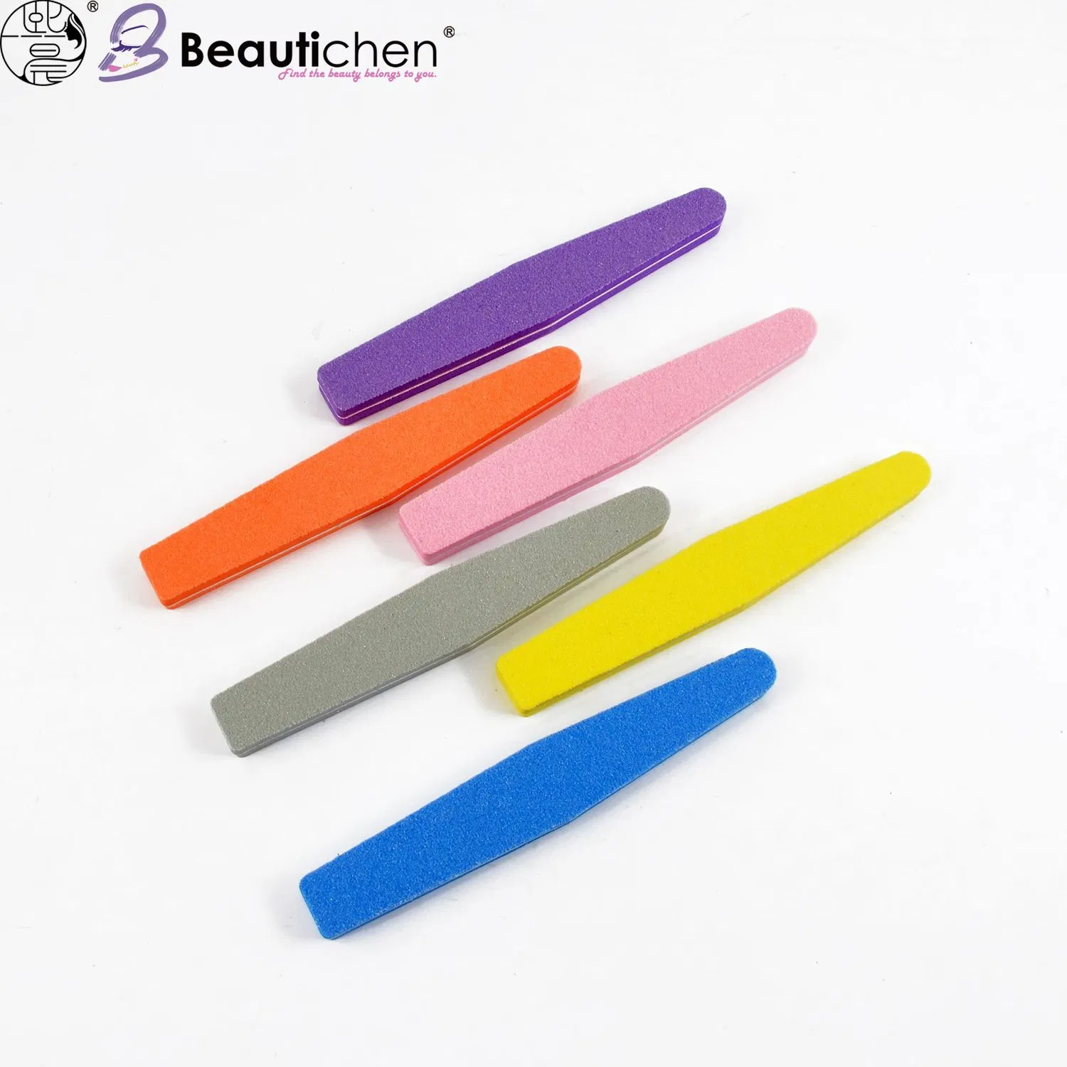 Beautichen Colorful Sponge Nail Files Set – Multi-Texture Nail Buffers for Smooth Nail Shaping and Polishing – Professional & Home Manicure Tool
