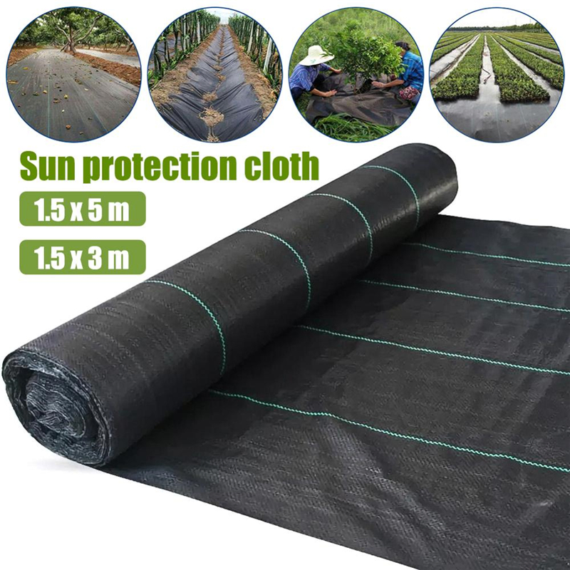 China Factory Produces PP Black and Green Woven Ground Cover