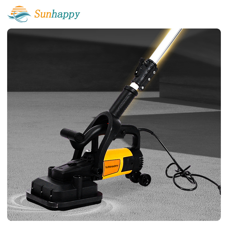 Professional Concrete Grinder Machine All-Copper Motor Low Dust Adjustable Handle Heavy Duty Floor Rough Grinder