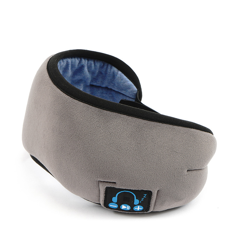 Bluetooth 5.0 Eye Mask Sleep Headphone, Built-in Speakers Microphone Handsfree Adjustable Washable for Travel, Yoga, Rest, Sleep Esg14024