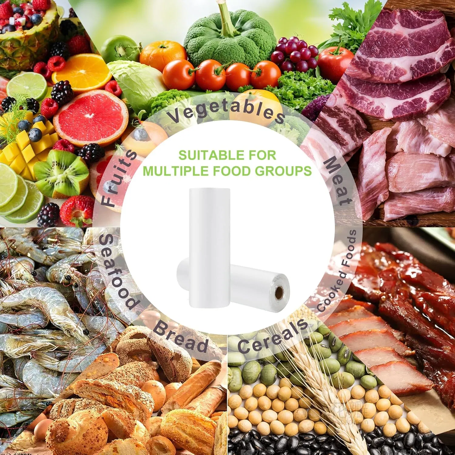 FDA-Approved Clear Food Storage Bags Airtheat & Leak-Proof