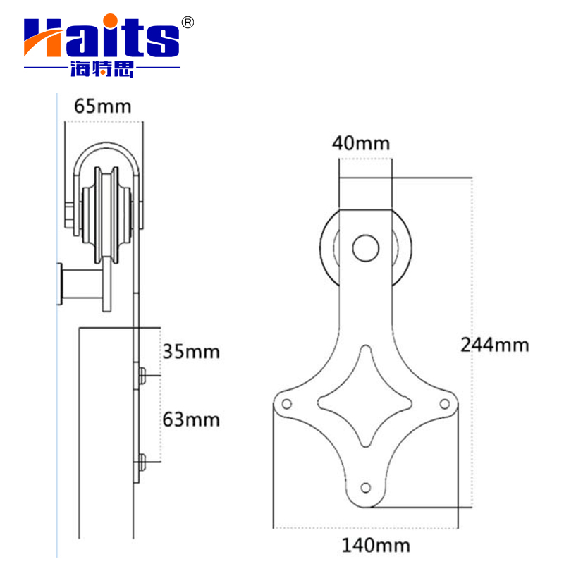 Barn House Door Hardware Sliding Flat Barn Door Hardware Kit Set with Door Gu 1.8m Sliding Barn Door Hardware Kit