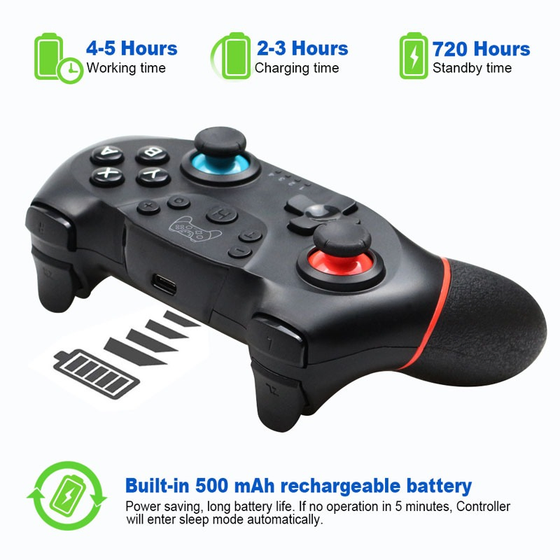 New Design 2.4GHz Wireless Joysticks Game Controllers Six-Axis Gyroscope Gaming Gamepad for Switch PRO