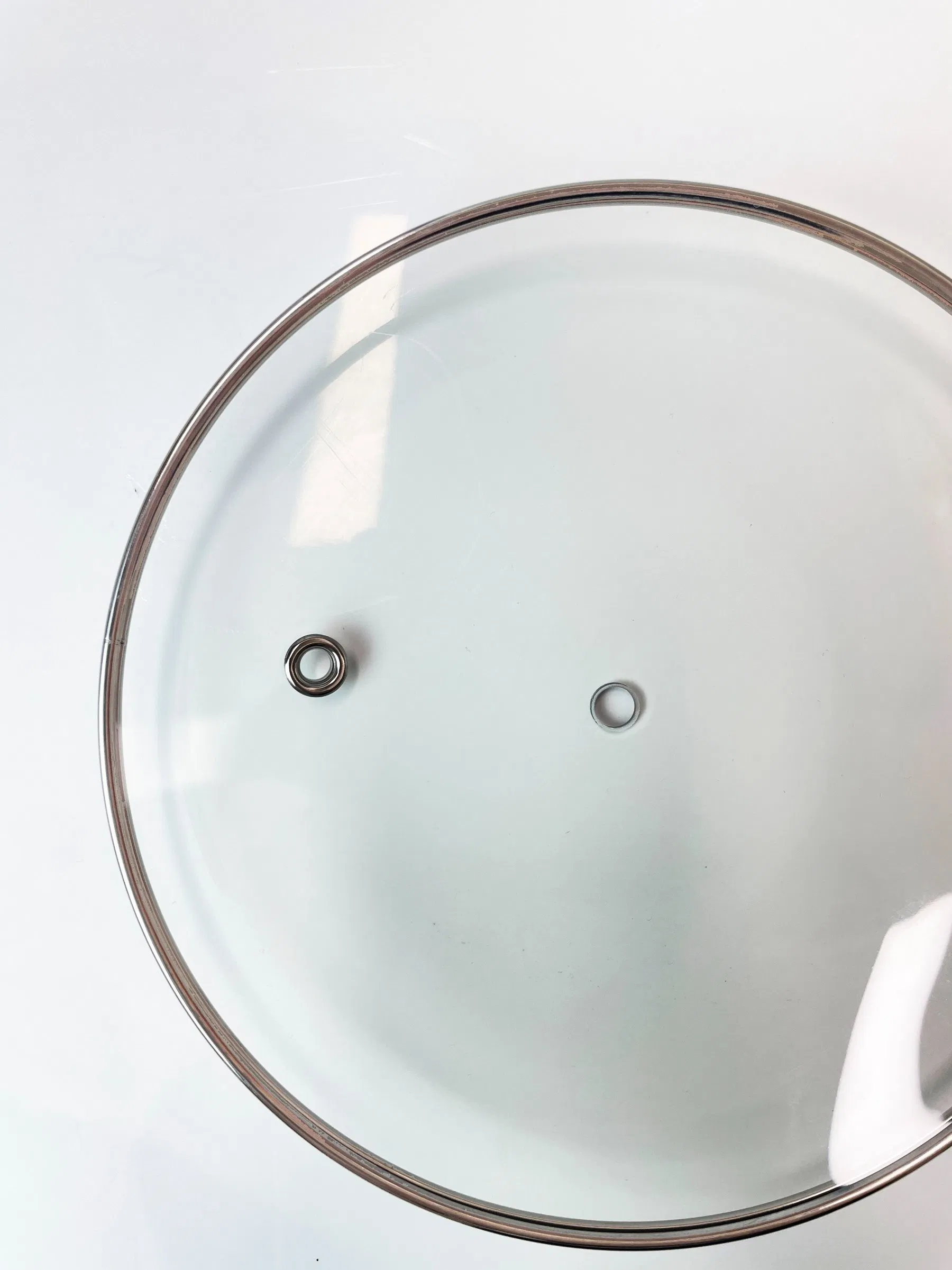 Крышка для кастрюли со стеклом и стальным ободом