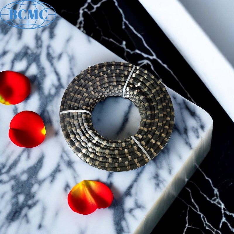 Алмазный канат BCMC для резки камня с круглыми бусами