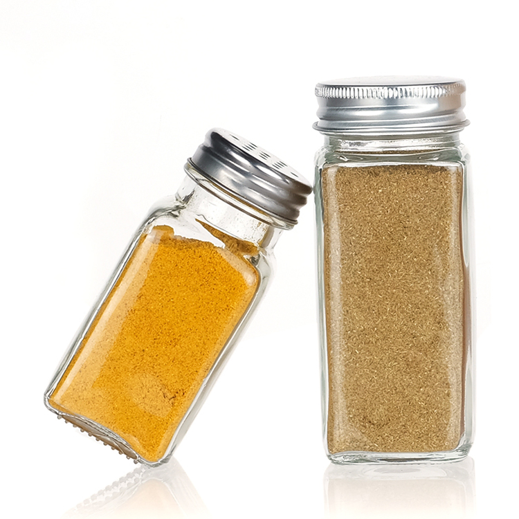 Empty 12PCS 24PCS Clear Round Spice Jar Seasoning Power Jars for Spice Pack