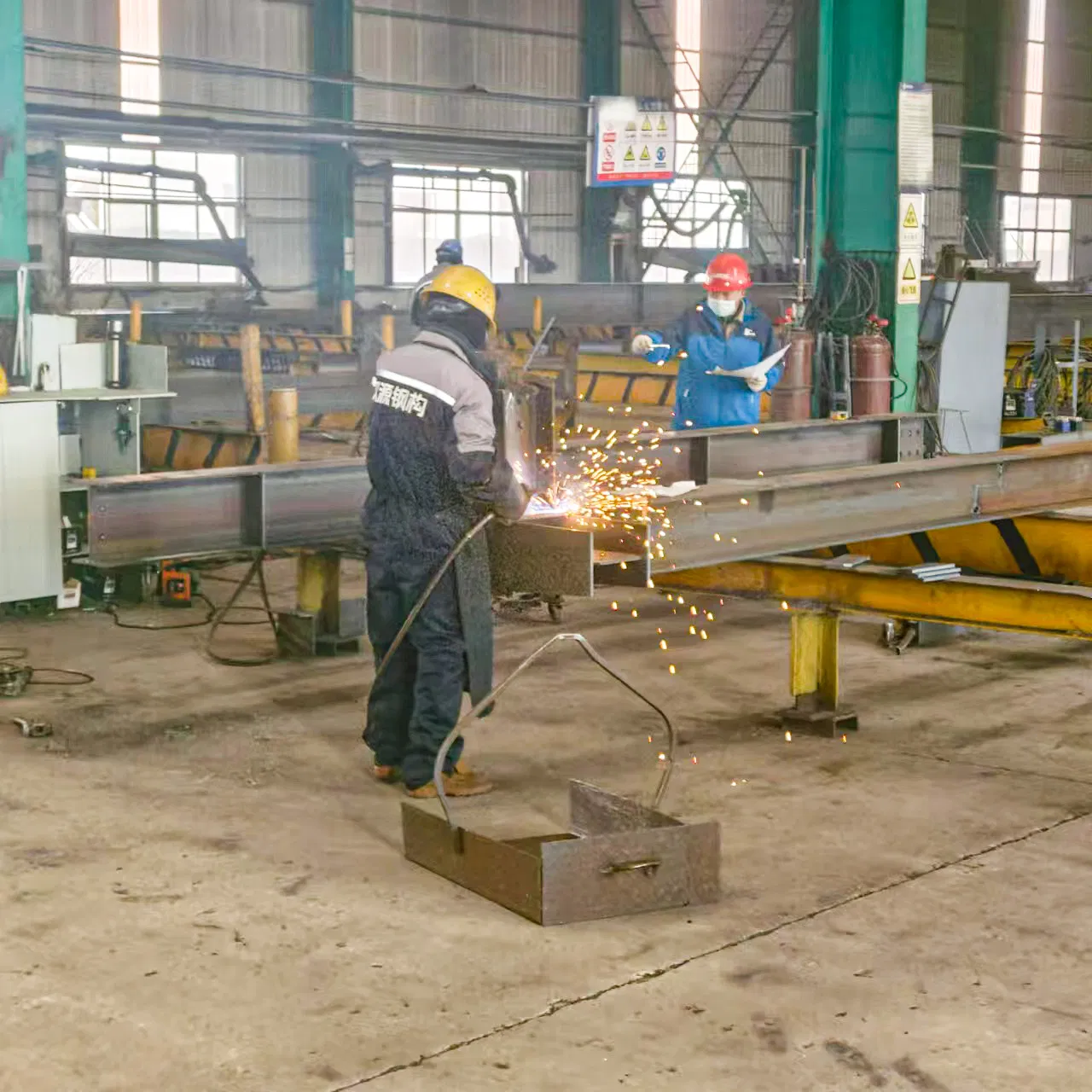 High Quality Steel Structure Steel Column, Steel Beam Production and Processing