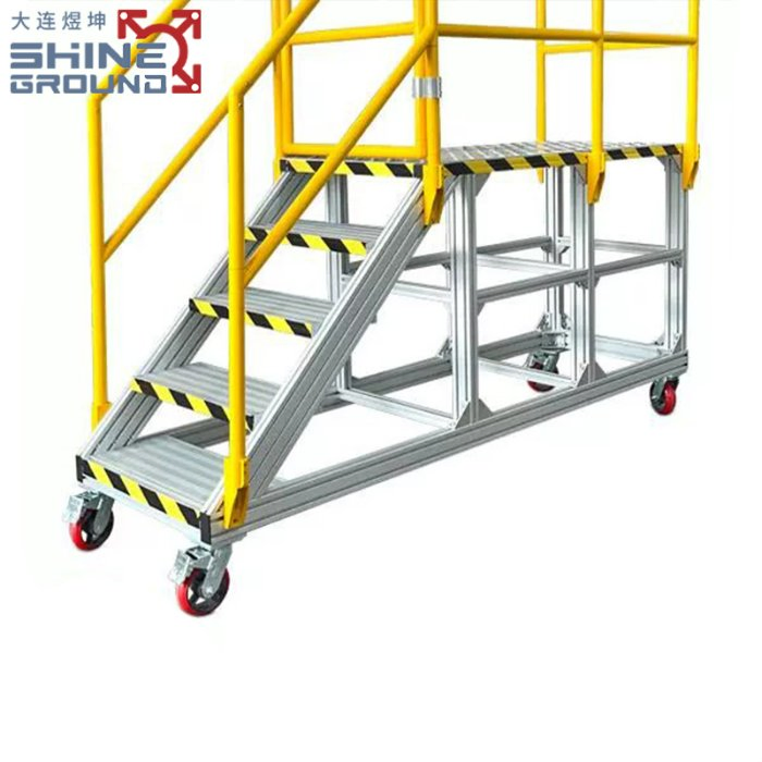 Durable Assembled Aluminum Stairs and Work Platforms for Safety