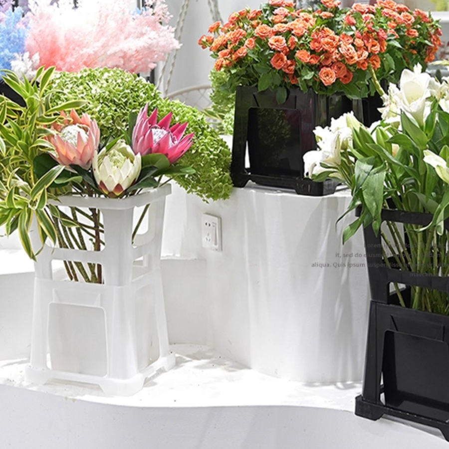 Flowers Auction Display Royal Flora Holland Plastic Dutch Flower Bucket for Gardening