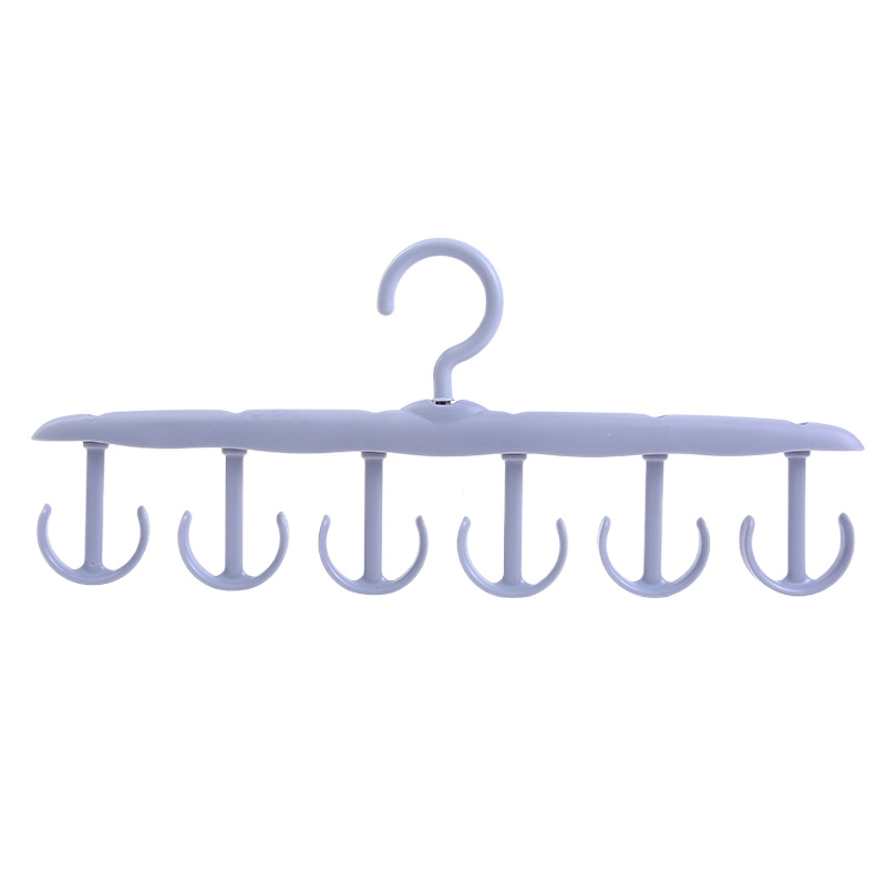 12 Hooks Hanger Plastic Hangers Multi-Function Hanger 12 Slots Hanger