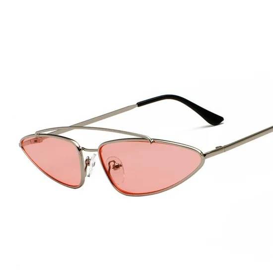 Stylish Triangular Metal Cat-Eye Sunglasses for a Cutting-Edge Look. High-End 1: 1 Replica, Exceptional Quality.