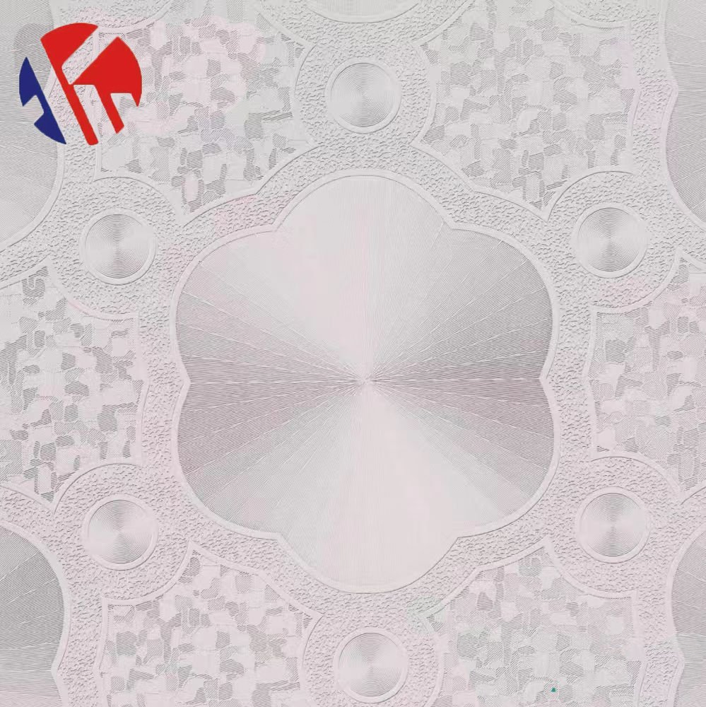 Fireproof Decorative Laminated Ceiling Tile with Custom Printed Design for Building Projects PVC Gypsum Ceiling Tile Fireproof