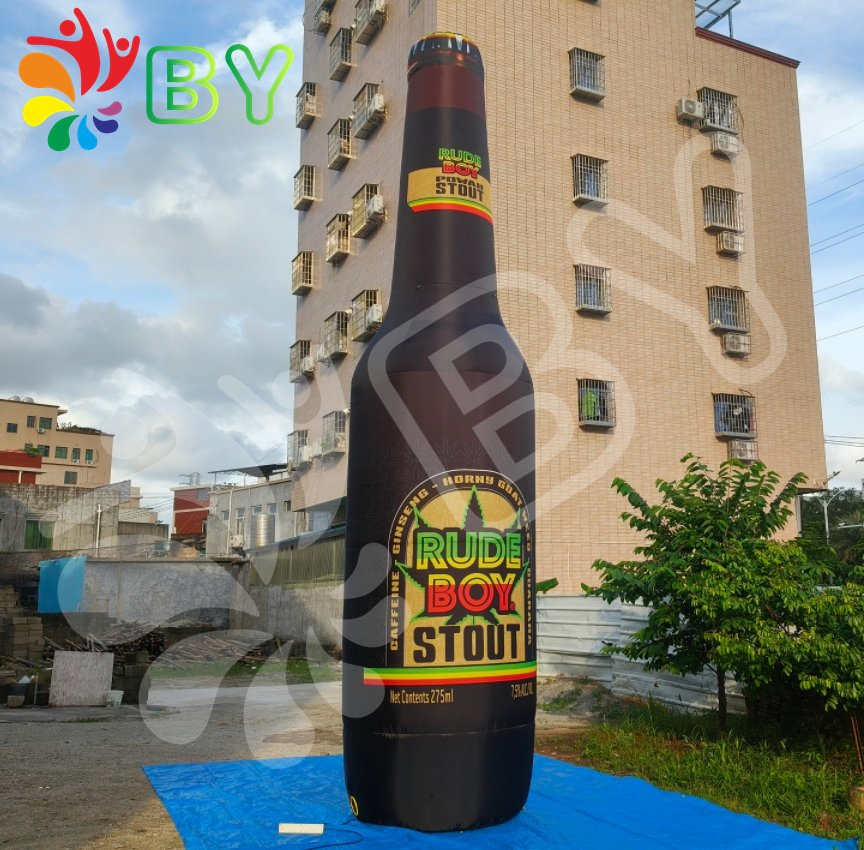 Brand Promotion New Inflatable Beer Can Straight Durable Customized Inflatable Can Indoor Inflatable Wine Bottle Can