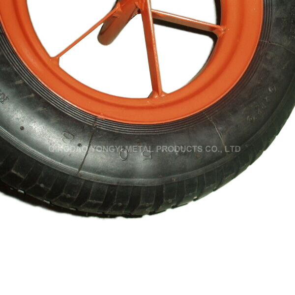 16 Inch Wheelbarrow Pneumatic Rubber Tyre 4.80 / 4.00-8 Cart Hand Trolley Wheel