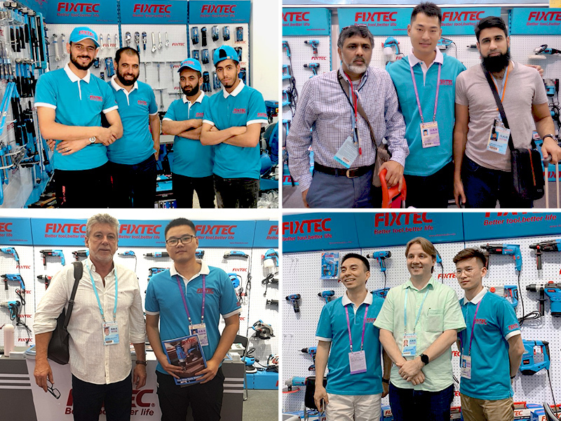 Набор инструментов Fixtec: плоскогубцы, разводной ключ, насосные клещи