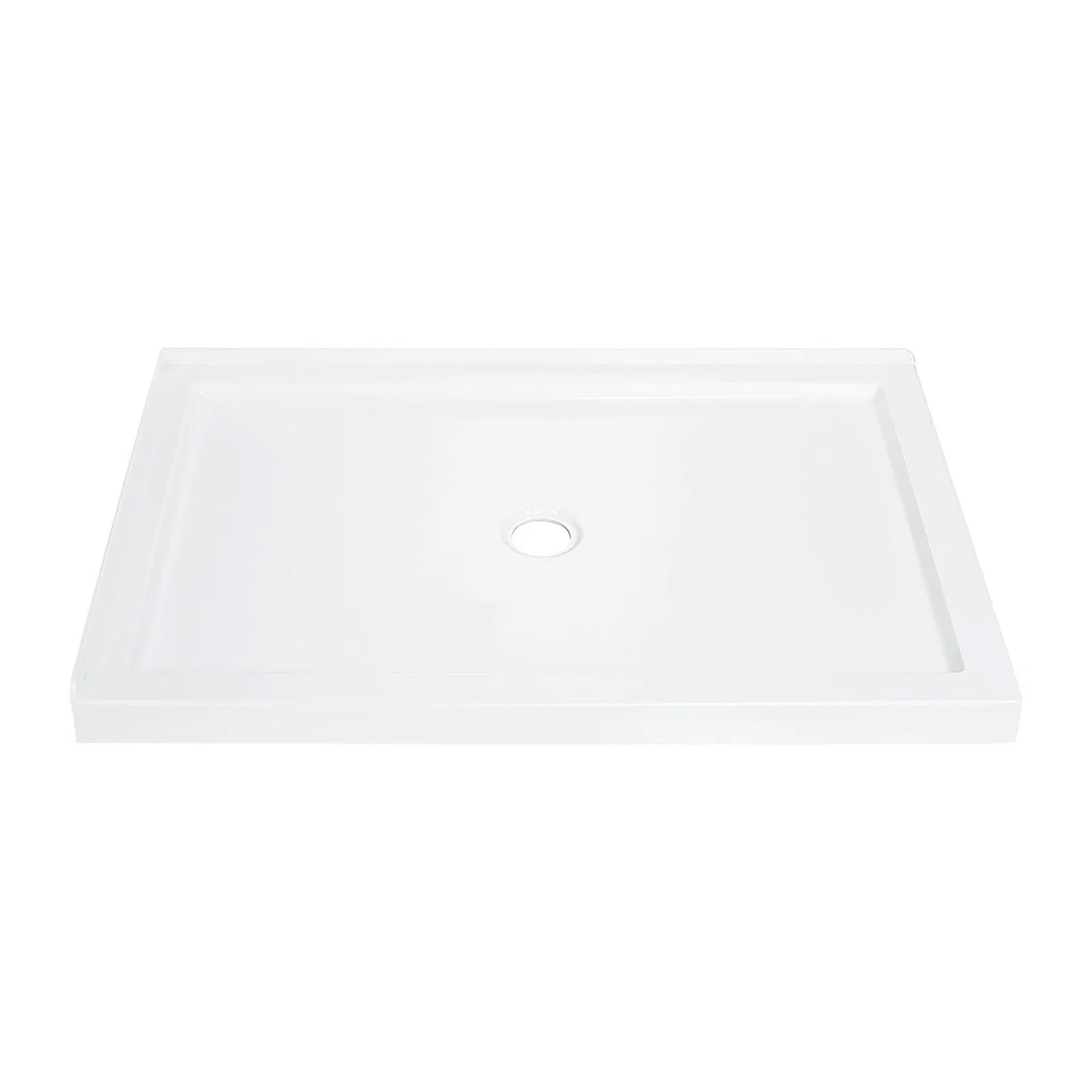 Cupc Artificial Stone Acrylic Anti-Slip Shower Tray for Bathroom with Ss Drainer