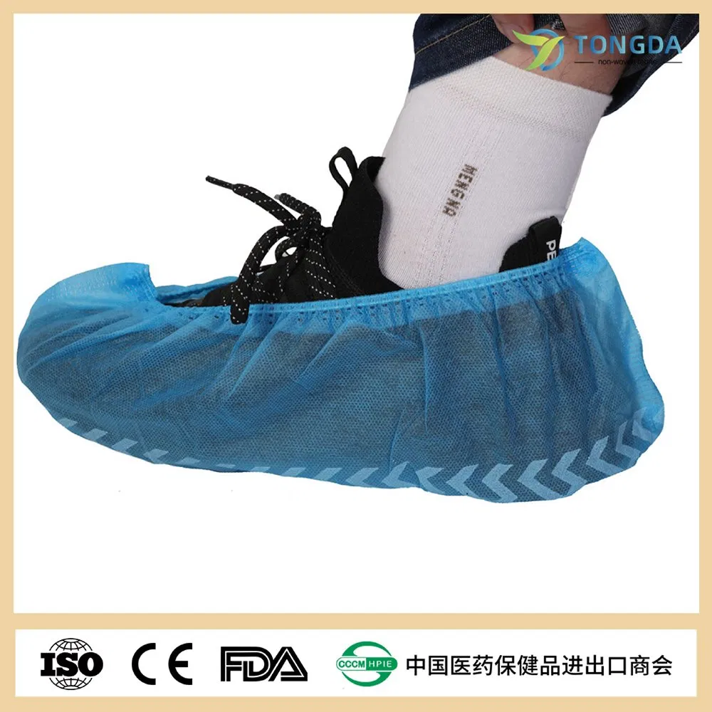 High Quality Good Price Disposable Footwear Medical Supply Shoe Cover, CPE Shoe Cover