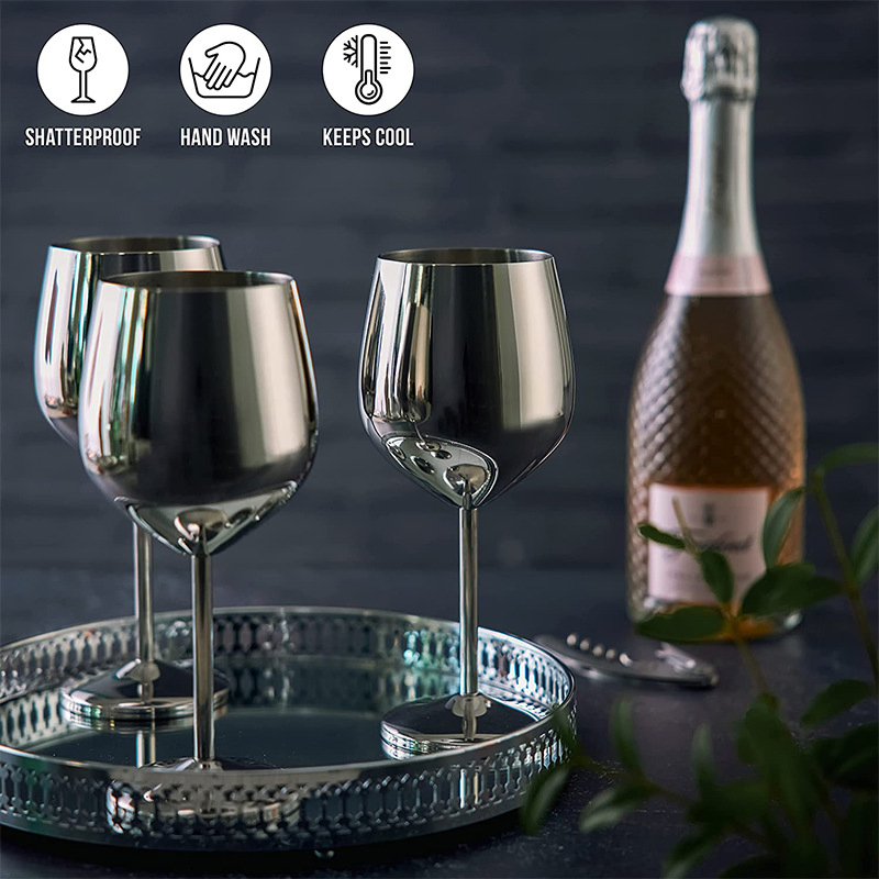 New Aluminum Wine Cup Aluminum Cup Champagne Wine Glasses Tall Cups