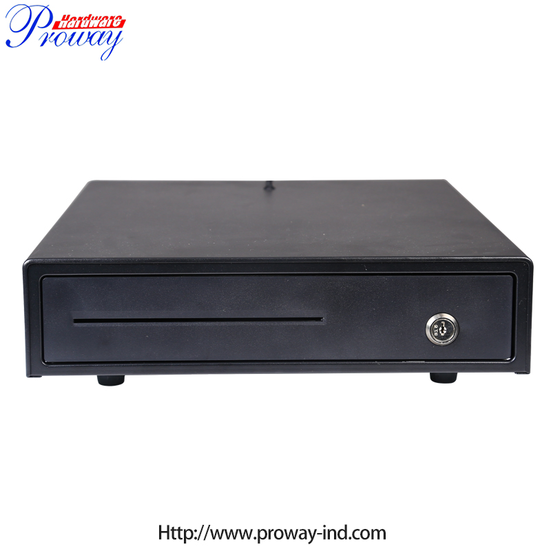 Automatic Metal Rj11 Trigger Smart Electronic Cash Register Machine POS Terminal Fliptop Cash Drawer with 4 Bill