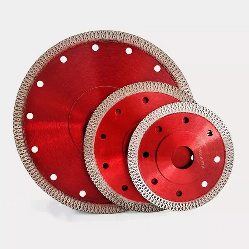 115mm Super Thin Turbo Mesh Diamond Rim Tile Saw Blade X Teeth Efficient Cutting Porcelain Granite Marbles Angle Grinders OEM