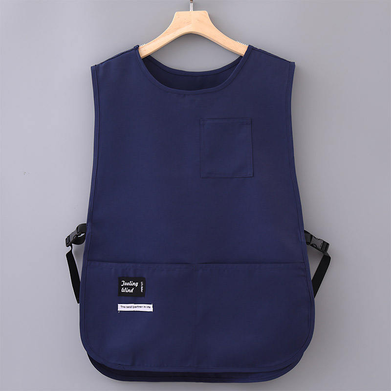 Canvas Apron Kitchen Waterproof and Oil Proof Adjustable Waiter Custom Waterproof Tool Washable Carpenter Barista Apron