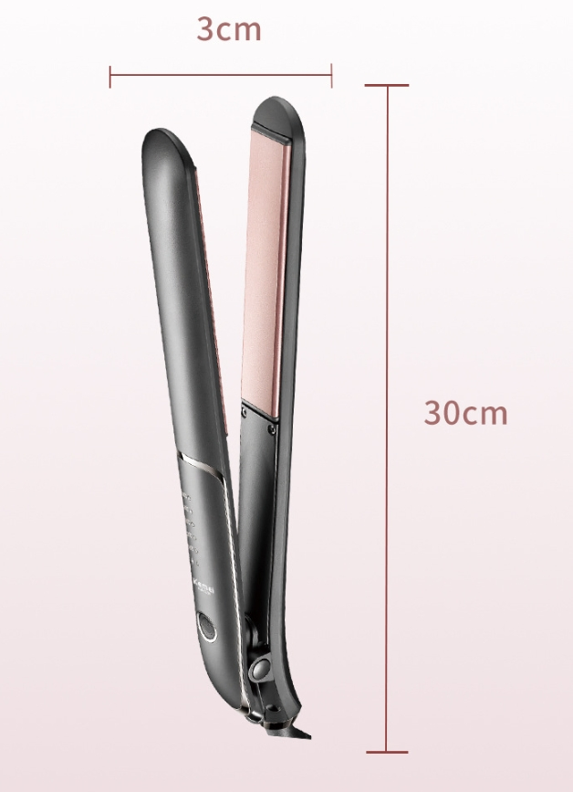 Straight Plate Clip, Hair Straightener, Liquid Crystal Digital Display, Negative Ions