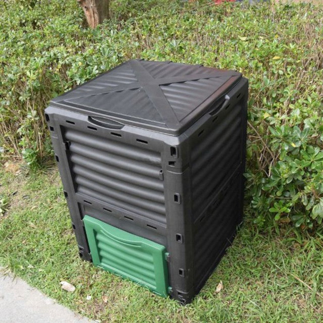 300L Plastic Compost Bin Backyard Composting, Garden 80-Gallon (300L) Composting