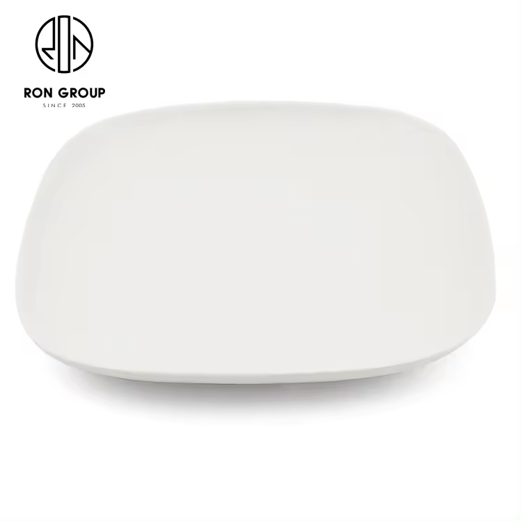 Wholesale Pure White Custom Ceramic Soup Spoon for Hotel Restaurant Commercial Use