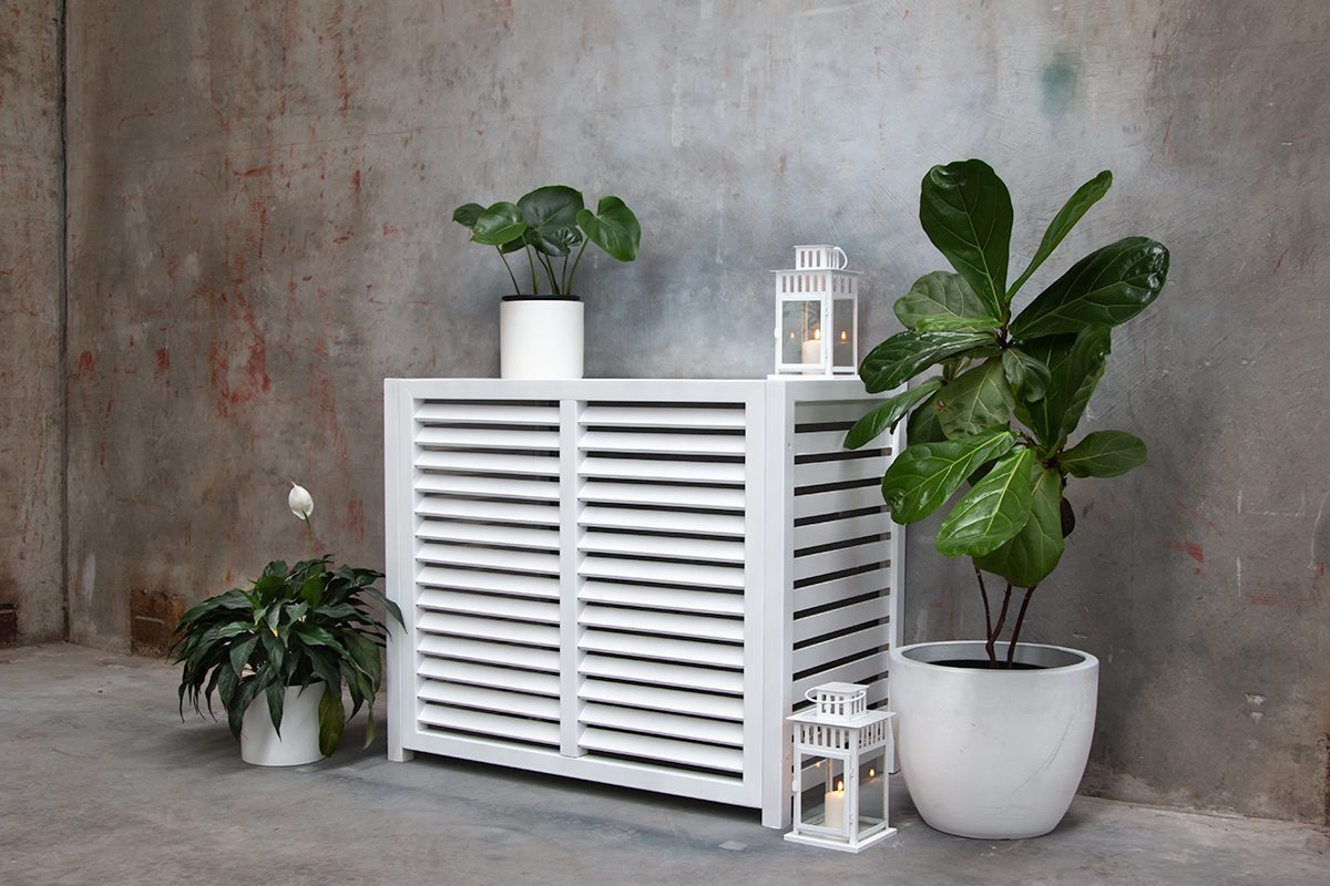 Waterproof Outdoor Decoration House Aluminum Air Conditioner AC Cover Aluminum Dust Cover