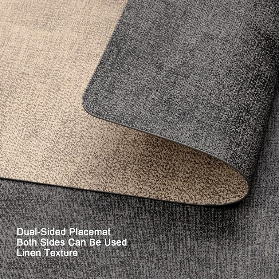 European Environmentally Friendly Western Non-Slip Placemats Faux Leather Place Mat