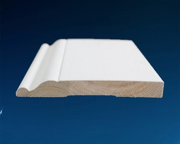 Eco-Friendly White Skirting Board with Water-Based Paint Finish